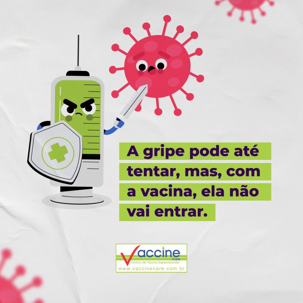 Vacinação contra a gripe.