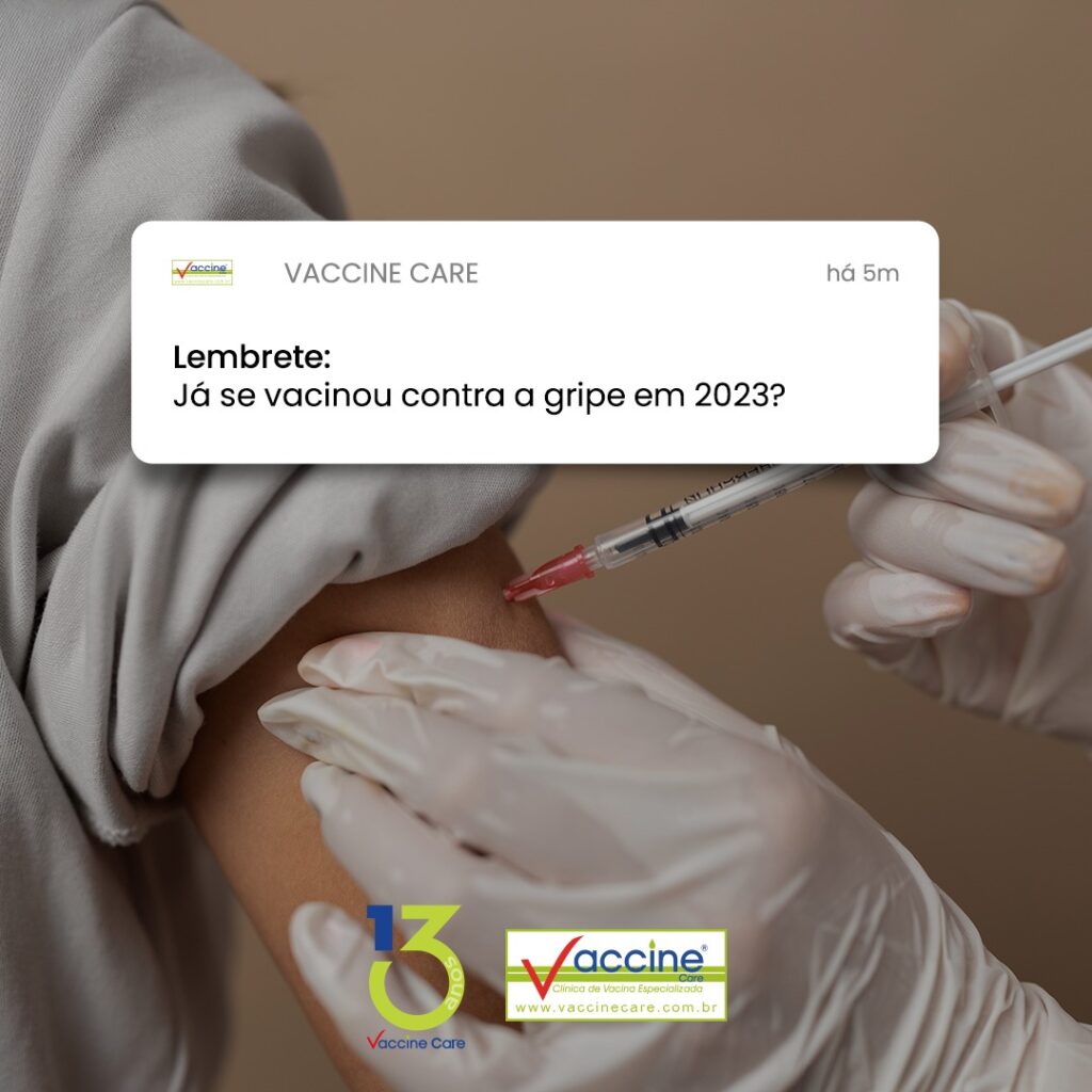 Já se vacinou contra a gripe em 2023?